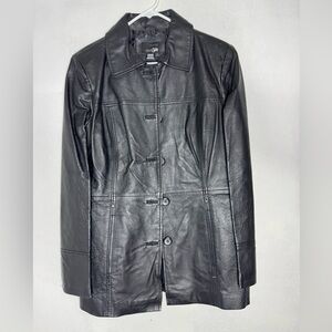 Vintage Y2K leather jacket medium